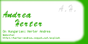 andrea herter business card